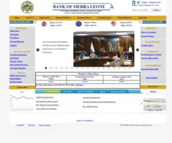 BSL.gov.sl(Bank of Sierra Leone) Screenshot