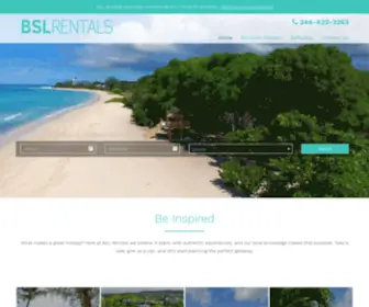 BSlrentals.com(Barbados Vacation Rentals) Screenshot