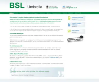 Bslumbrella.co.uk(Umbrella company Altrincham) Screenshot