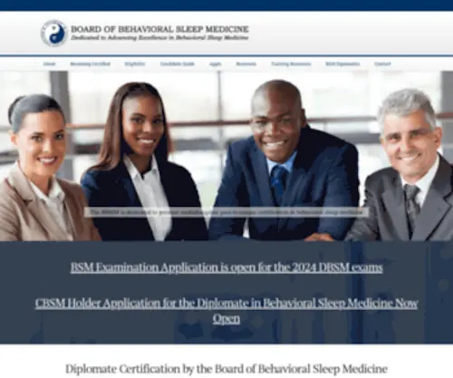 BSMcredential.org(Board of Behavioral Sleep Medicine) Screenshot