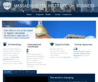 Bsmib.org(Massachusetts Institute of Business) Screenshot