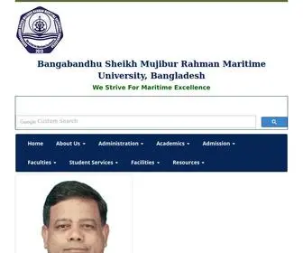 BSMrmu.edu.bd(Bangabandhu Sheikh Mujibur Rahman Maritime University) Screenshot