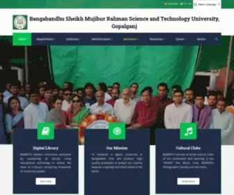 BSMRstu.edu.bd(BSMRSTU (Bangabandhu Sheikh Mujibur Rahman Science And Technology University) Screenshot