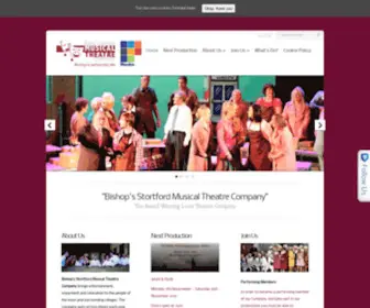 BSMTC.co.uk(Bishops Stortford Musical Theatre Company) Screenshot