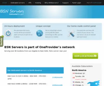 BSnservers.com(Bargain dedicated servers and hosting) Screenshot