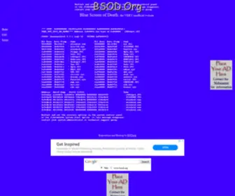 Bsod.org(BSOD Blue Screen Of Death) Screenshot