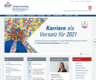 BSP-Campus-Hamburg.de(BSP Business & Law School) Screenshot