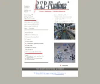 BSP-Fixations.com(Fourniture industrielle) Screenshot