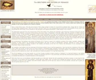 Bspenance.org(The Brothers and Sisters of Penance of St. Francis (BSP)) Screenshot