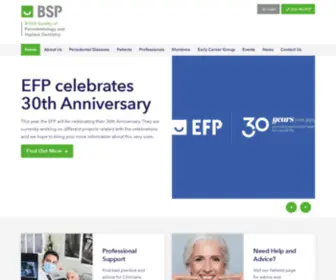 Bsperio.org.uk(The British Society of Periodontology) Screenshot