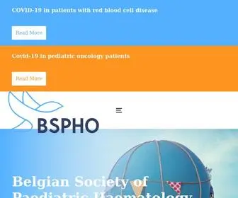 BSpho.be(Belgian Society of Paediatric Haematology Oncology) Screenshot