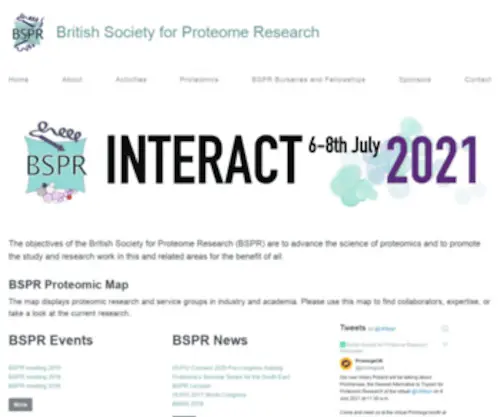 BSPR.org(British Society for Proteome Research) Screenshot