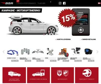 BSR-Tuning.dk(BSR Danmark er markedsledende inden for optimering/tuning af bilmotorer) Screenshot