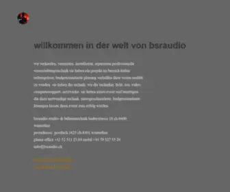 Bsraudio.ch(& bühnentechnik) Screenshot