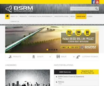 BSRM.com(BSRM an Acclaimed Steel Re Rolling Mill in Bangladesh) Screenshot