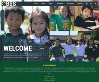 BSscatholic.org(Blessed Sacrament School) Screenshot