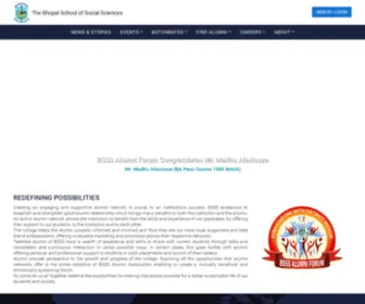 BSssalumni.com(The Bhopal School of Social Sciences) Screenshot