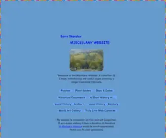 BSswebsite.me.uk(Miscellany Website by Barry Sharples) Screenshot