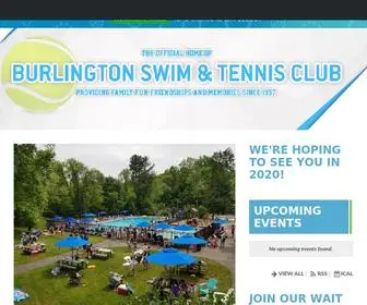 BSTC.org(Burlington Swim & Tennis Club) Screenshot
