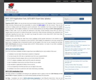 BStcexam.com(BSTC 2021 Application Form) Screenshot