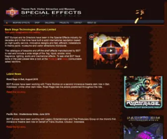 Bste.co.uk(Special Effects for theme parks) Screenshot