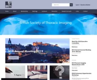 Bsti.org.uk(British Society of Thoracic Imaging) Screenshot