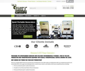 BStpowergenerators.com(Quiet Portable Generator Rentals) Screenshot