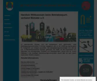 BSV-Muenster.de(Betriebssportverband Münster e) Screenshot