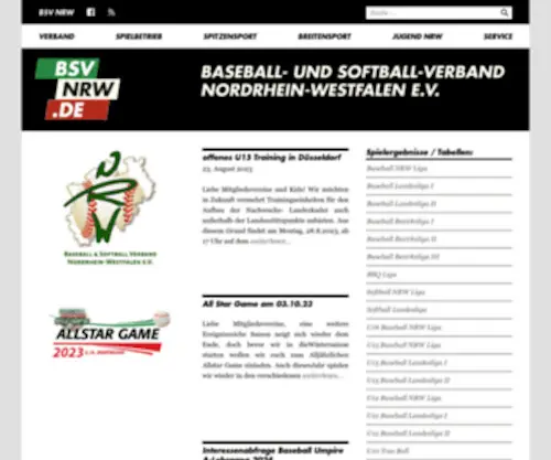 BSVNRW.de(BSV NRW) Screenshot