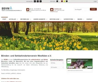 BSVW.org(Und Sehbehindertenverein Westfalen e.V) Screenshot