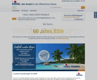 BSW.de(Der Vorteil für den Öffentlichen Dienst) Screenshot