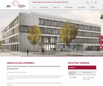 BSZ-SChweinfurt.de(Staatliches Berufliches Schulzentrum Alfons Goppel Schweinfurt) Screenshot