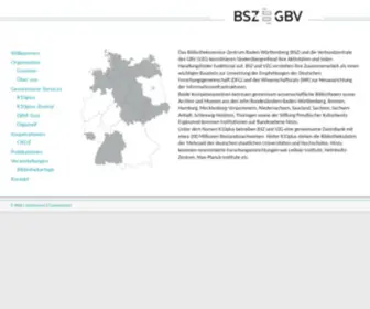BSZGBV.de(Kooperationsprojekt BSZ und GBV) Screenshot