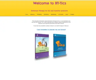 BT-Tics.com(BT-Tics Behaviour Therapy for tics and Tourette syndrome) Screenshot