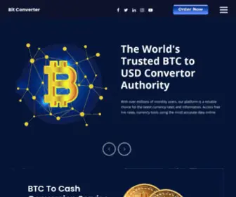 BTC-TO-USD-Converter.com(BTC To USD Converter & Calculator Bitcoin To Dollar exchange) Screenshot