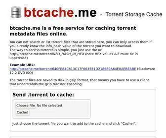 Btcache.me(Torrent Cache) Screenshot