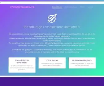 Btcarbitrage.live(The easy way to get high conversions with Btc Arbitrage Live) Screenshot