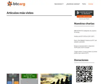 Btcarg.com.ar(Bitcoin, trading y criptomonedas) Screenshot