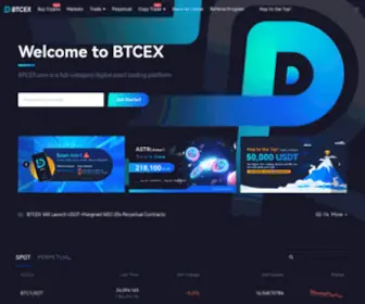 Btcex.com(BTCEX) Screenshot