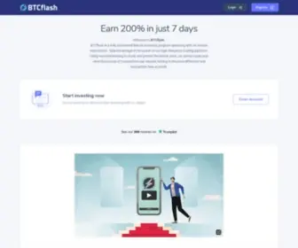 BTCflash.me(Earn up to 200% in 7 Days) Screenshot