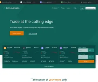 BTcmarkets.net(BTC Markets Bitcoin Exchange) Screenshot