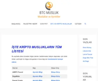 BTcmusluk.com(BTC MUSLUKLARI VE KRİPTO MUSLUKLAR) Screenshot