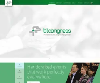 Btcongress.com(Professional Congress Organizer specialized in medical events worldwide) Screenshot