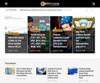 BTCpricelive.com(Daily Crypto News Updates) Screenshot