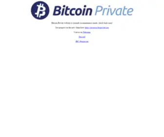BTCprivate.org(Bitcoin Private) Screenshot