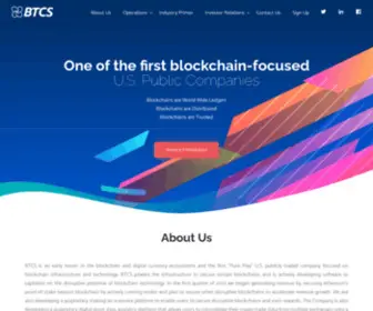 BTCS.com(A Leader In Blockchain Infrastructure And Data) Screenshot