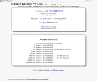 BTcsatoshi.com(Bitcoin Satoshi =) Screenshot