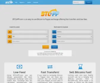 BTctopp.com(BTC to PayPal) Screenshot