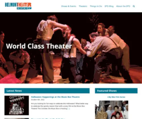 BTDchicago.com(Belmont Theater District) Screenshot