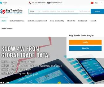 BTD.com.au(Global Trade Data Technology Company) Screenshot